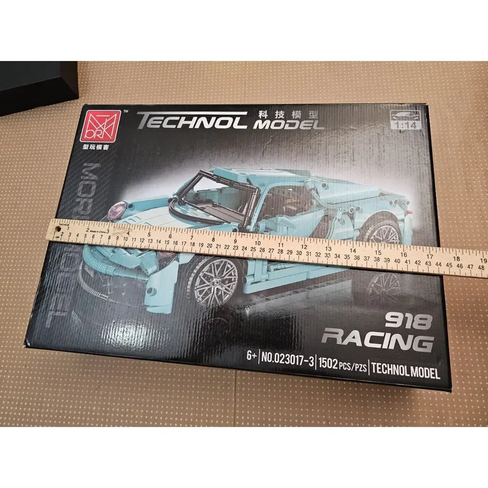 Building Block 918 Racing Race Car Green Brick Thecnol Model 1502 Pcs / 023017